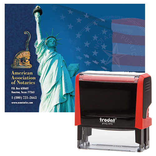 Washington Notary Supplies Basic Package Notary Supplies Value Package (OR-WA-WV-MT) - Includes P4 Notary Stamp