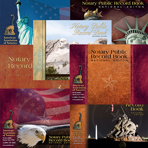 Washington Notary Record Book (Journal) - 352 entries with thumbprint space