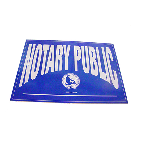 Washington Notary Public Decals