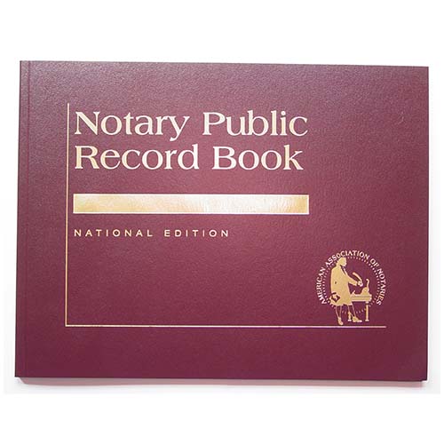 Washington Contemporary Notary Record Book (Journal) - with thumbprint space