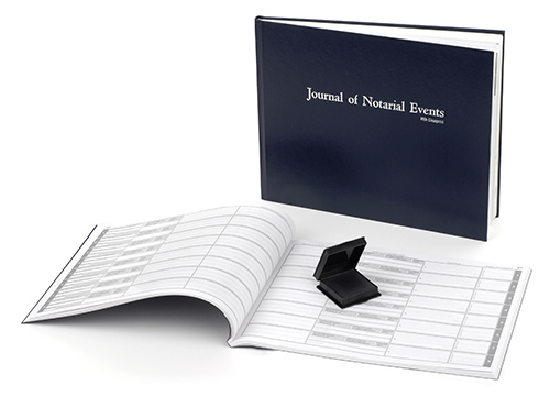 Washington Hard Cover Notary Journal with Thumbprint Pad